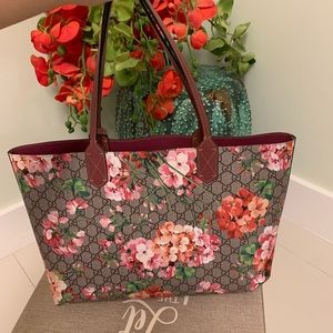 Gucci floral reversible bag